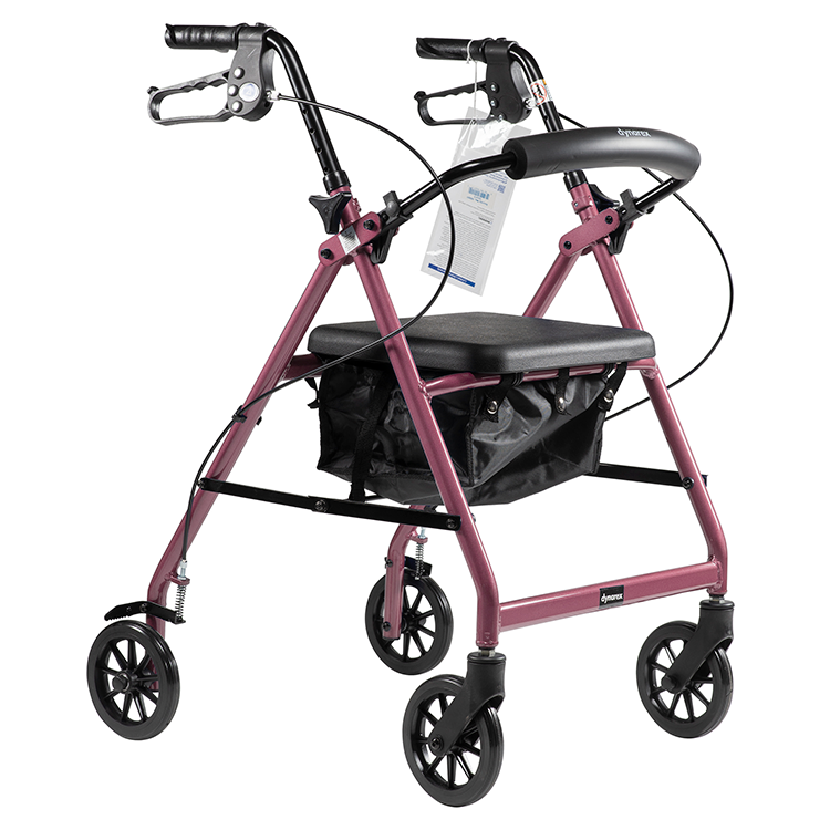 DynaGo Quad 6 - Aluminum Rollator with 6" Wheels