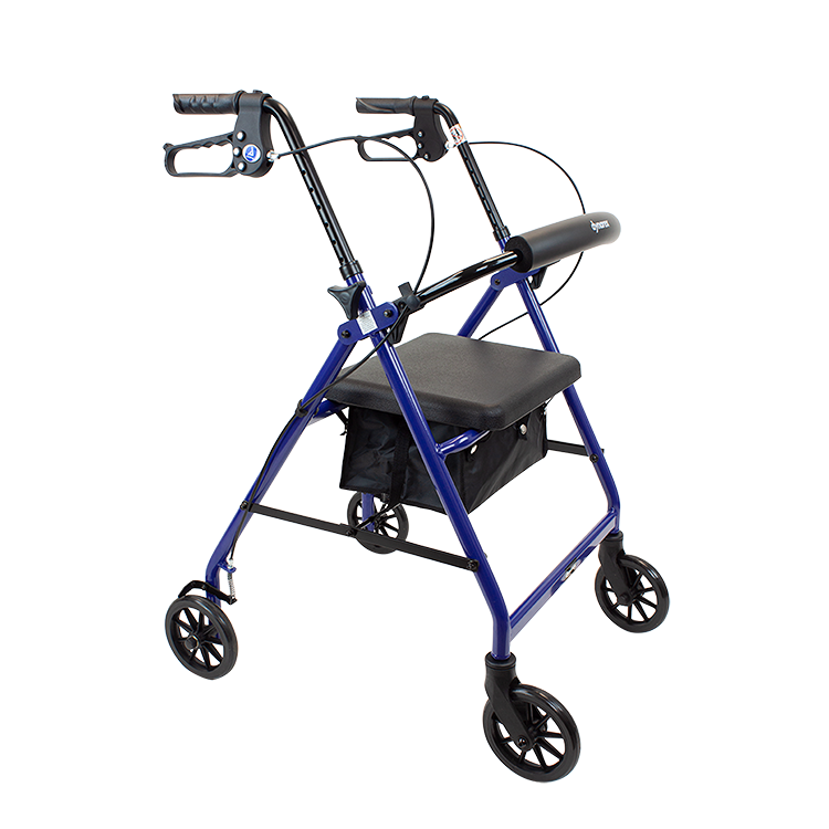 DynaGo Quad 6 - Aluminum Rollator with 6" Wheels