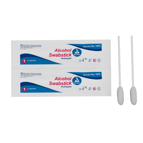 Alcohol Swabsticks, NS 4" , 1, 3 swabstick per packet Alcohol Swabsticks, NS 4" , 1, 3 swabstick per packet