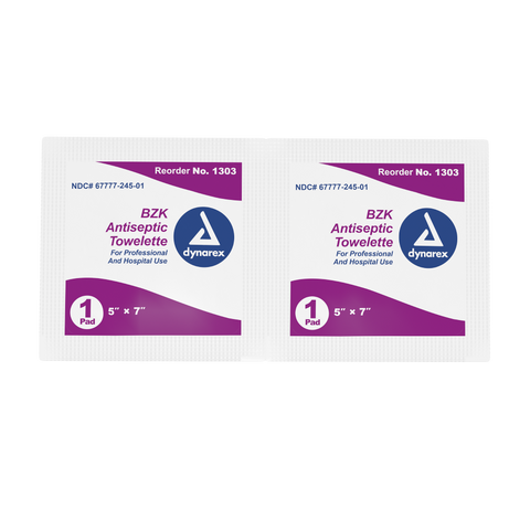 BZK Antiseptic Towelettes 5? x 7? BZK Antiseptic Towelettes 5? x 7?