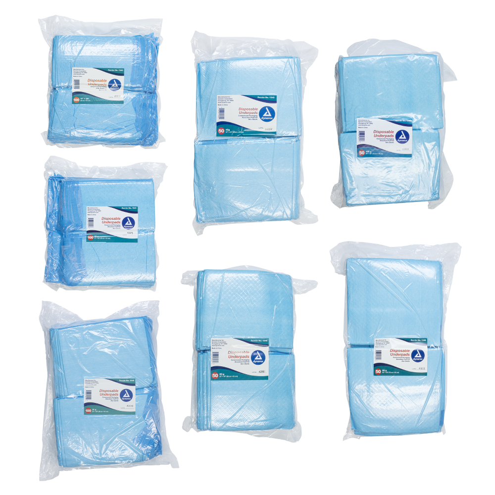 Disposable Underpads - Multiple Sizes