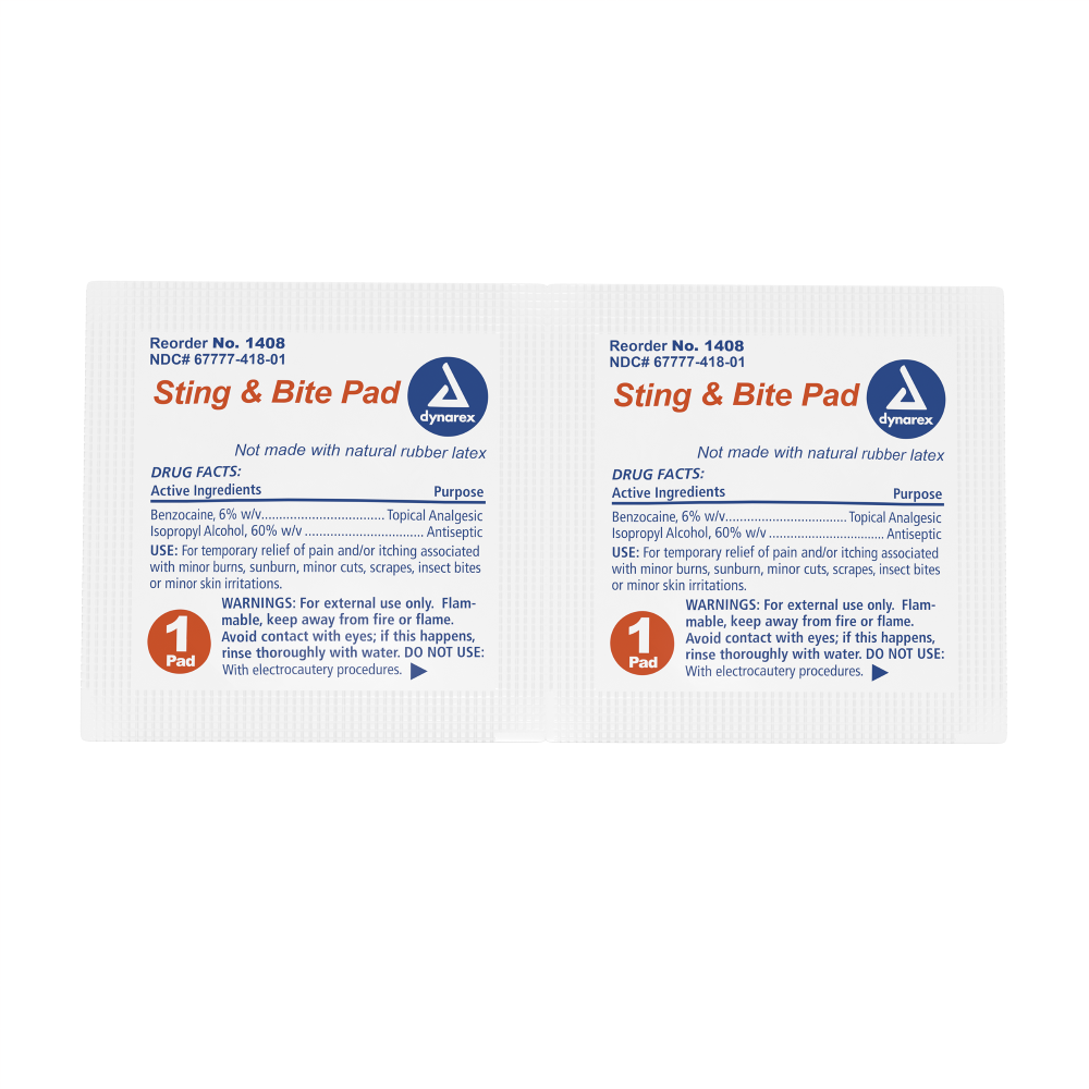 Sting &Amp; Bite Pad, Bulk Pack