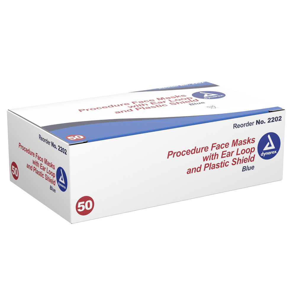 Isolation Mask with Ear Loop - Yellow