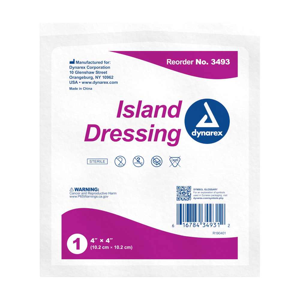 Island Dressing Sterile (indv. bagged) 2" x 3.5"