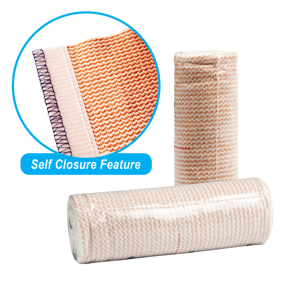 Elastic Bandage with Self-Closure