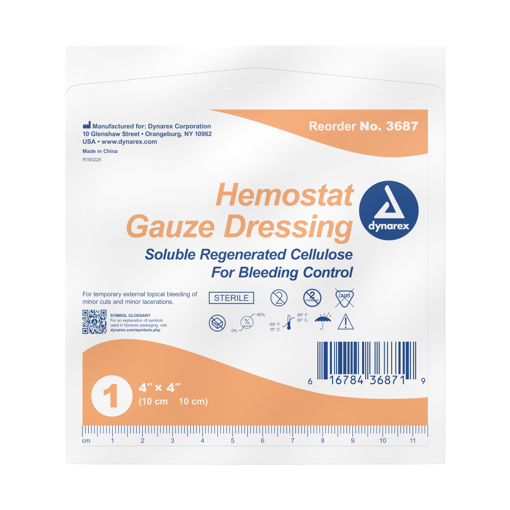 Hemostat Gauze Dressing (2" x 4", 4ƒ?? x 4ƒ??)
