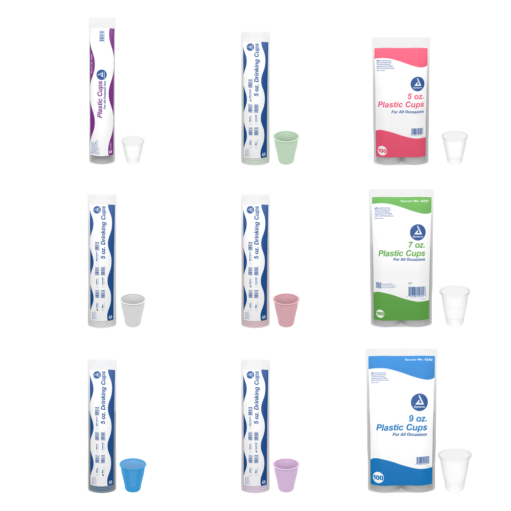 Drinking Cups - (Multi-Colors and Sizes)