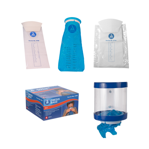 Emesis Bag with Hand Protection White Emesis Bag with Hand Protection White