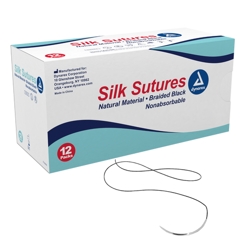 Braided Black Silk Sutures-Non Absorbable Black Braided Black Silk Sutures-Non Absorbable Black
