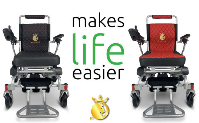 ComfyGO Patriot-11 Foldable Electric Wheelchair (20" Wide Seat)