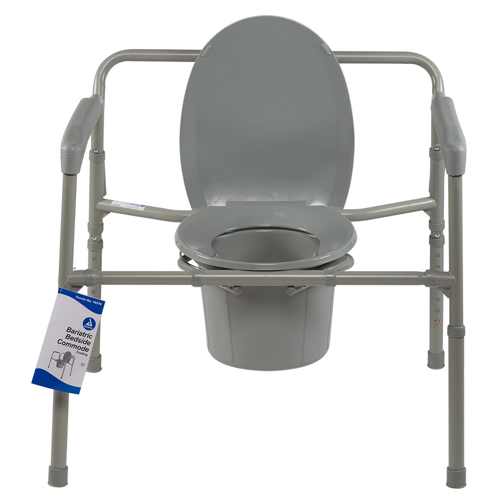Dynarex Bariatric Folding Commode - Steel