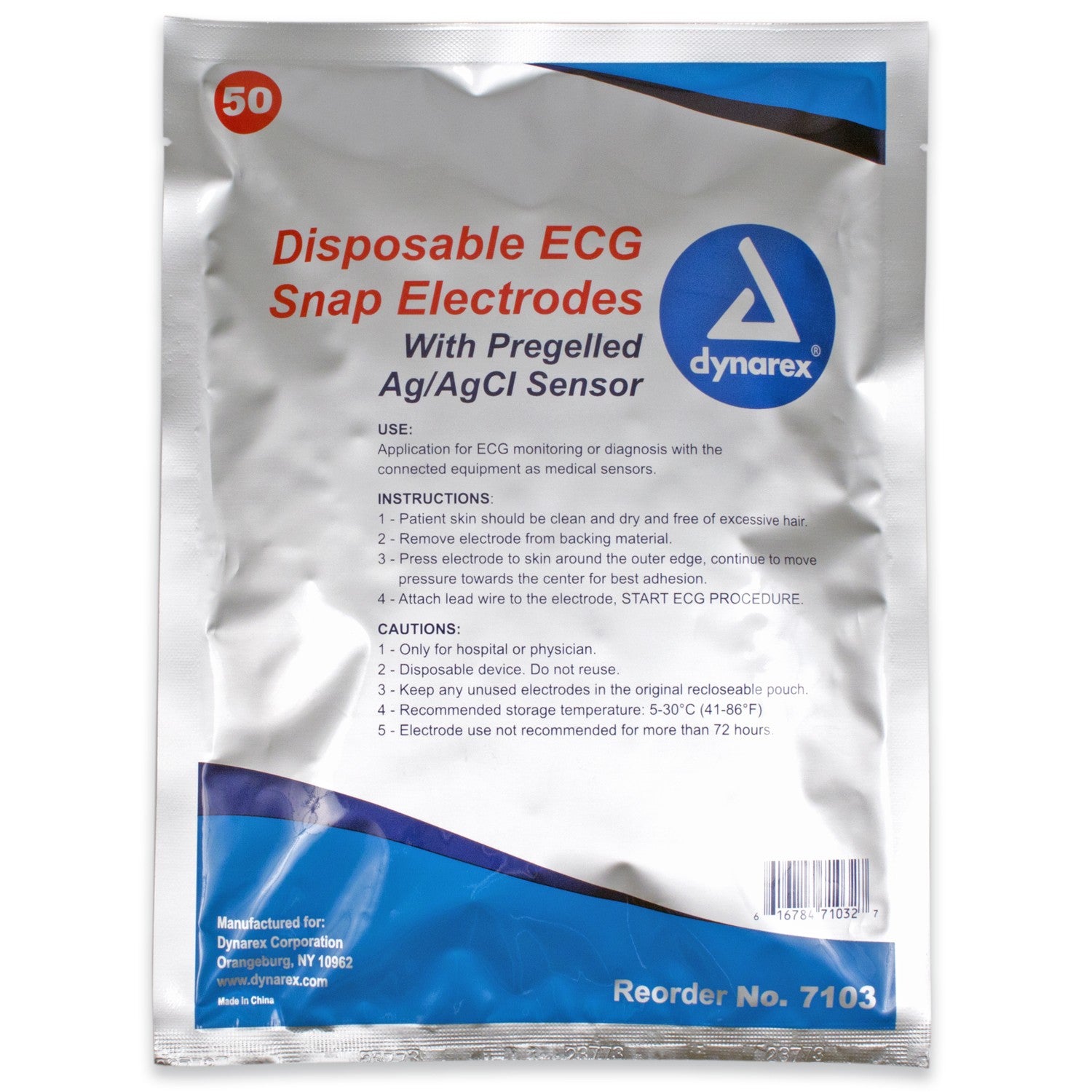 Dynarex ECG Snap Electrodes Dynarex ECG Snap Electrodes
