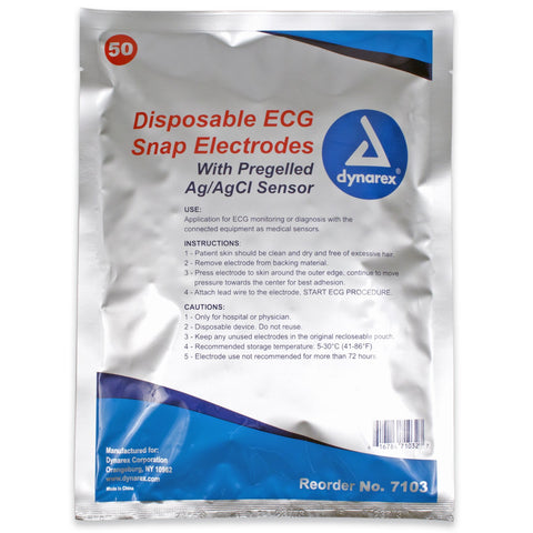 Dynarex ECG Snap Electrodes Dynarex ECG Snap Electrodes