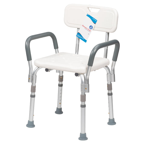 Dynarex Shower Chair with Removable Back and Arms Dynarex Shower Chair with Removable Back and Arms