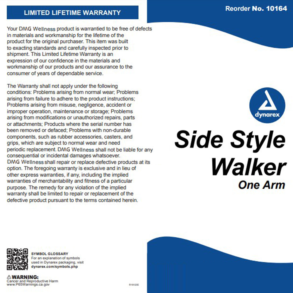 Dynarex Side Style One Arm Walker