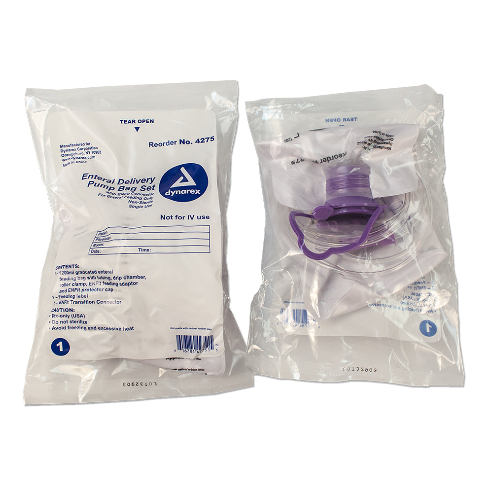 Enteral Delivery Pump Bag Set with ENFit connector