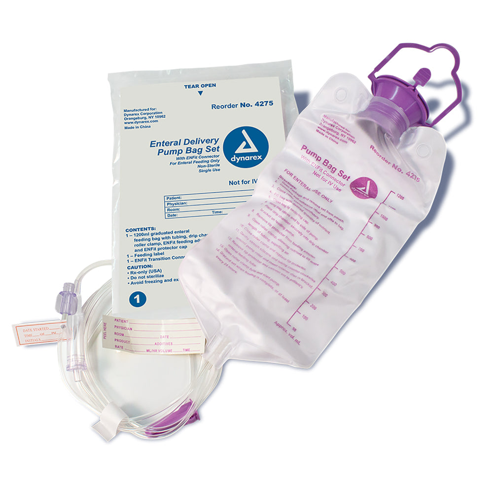 Enteral Delivery Pump Bag Set with ENFit connector