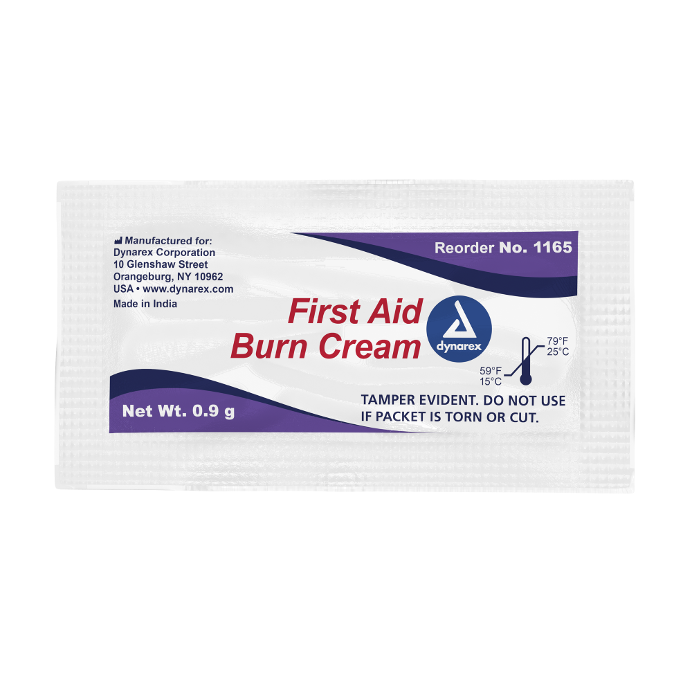 First Aid Burn Cream 0.9g foil packet - Disposable Products