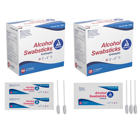 Alcohol Swabsticks, NS 4" , 1, 3 swabstick per packet