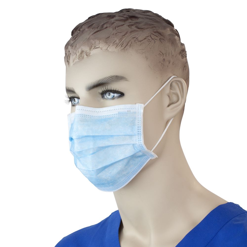 Isolation Mask with Ear Loop - Yellow