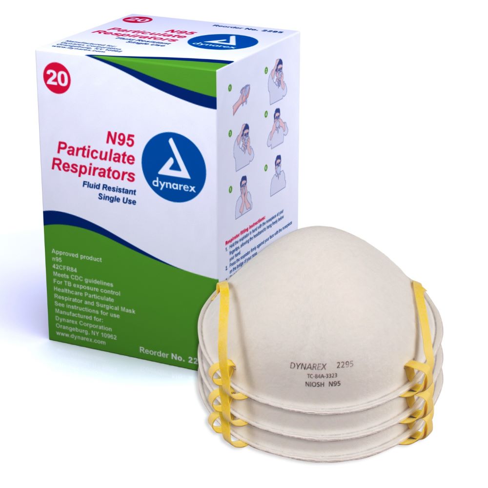 N95 Particulate Respirator Mask - Flat, Molded