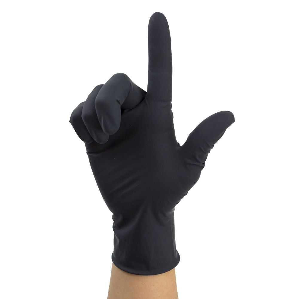 Black Arrow? Latex Exam Gloves- Powder-Free