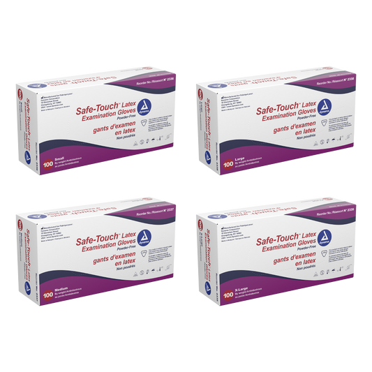 Safe-Touch? Latex Exam Gloves- Powder-Free