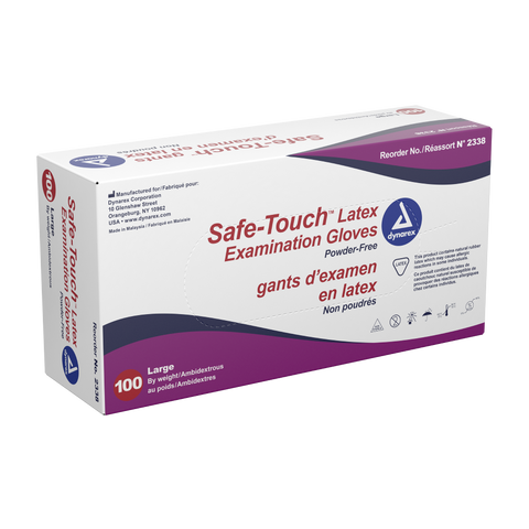 Safe-Touch? Latex Exam Gloves- Powder-Free