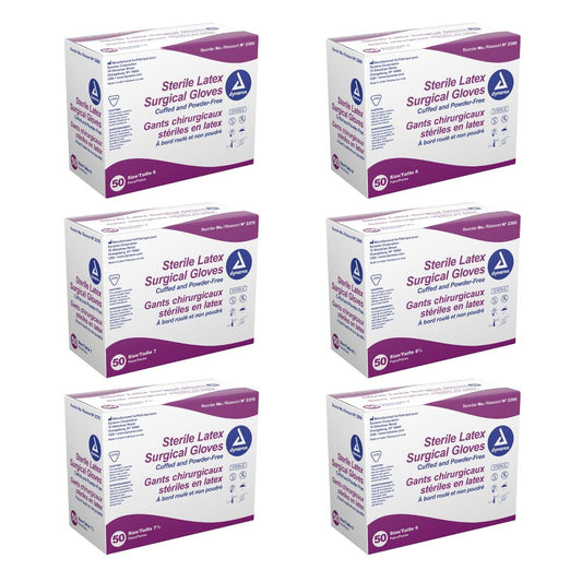 Sterile Latex Surgical Glove-Powder-Free, Size 6.0