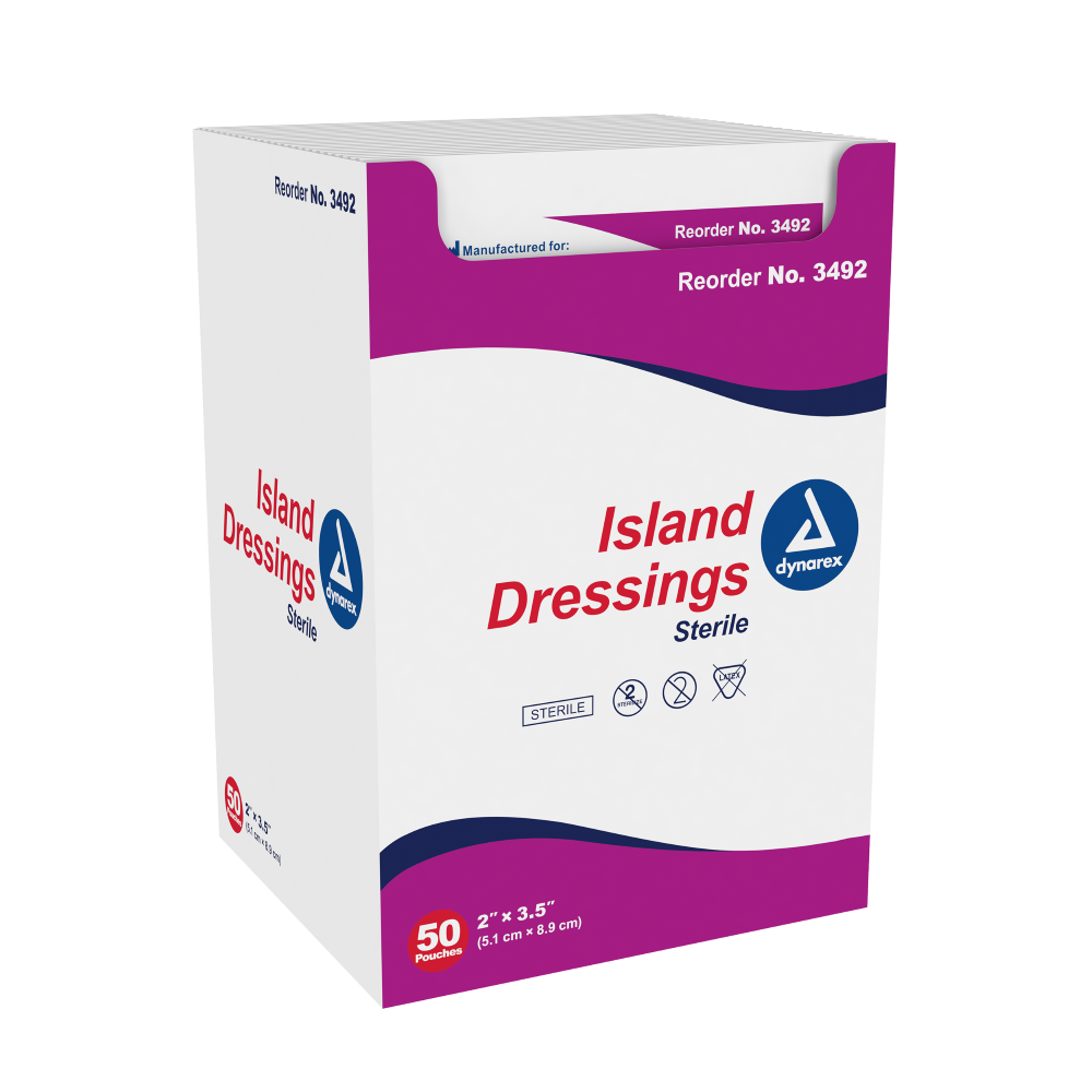 Island Dressing Sterile (indv. bagged) 2" x 3.5"