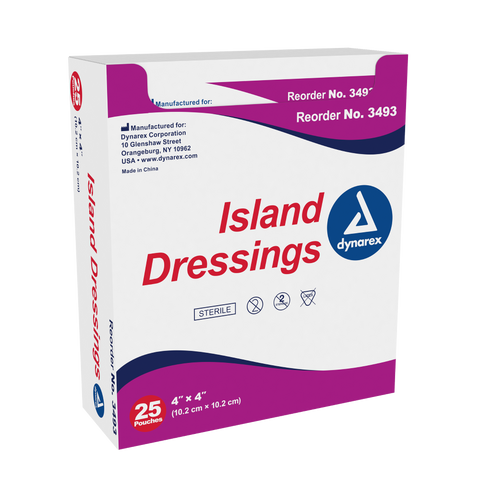 Island Dressing Sterile (indv. bagged) 2" x 3.5"