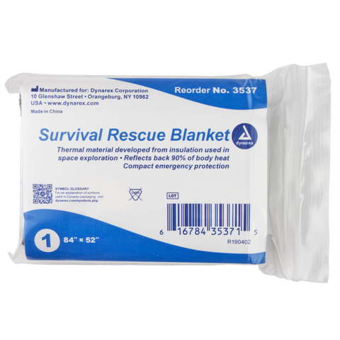 Emergency Survival Rescue Blanket (84" x 52")