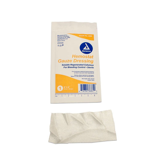 Hemostat Gauze Dressing (2" x 4", 4ƒ?? x 4ƒ??)