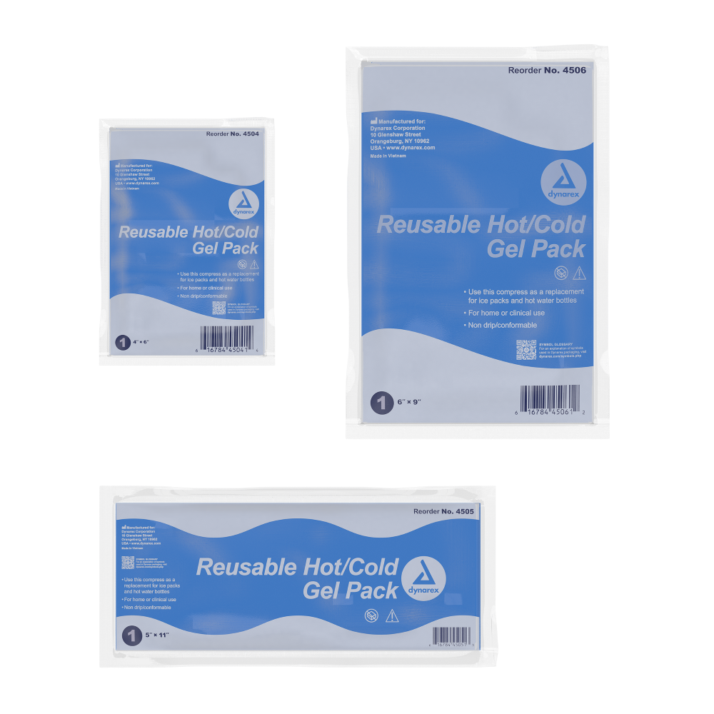 Reusable Hot Cold Gel Packs, 5" x 11"
