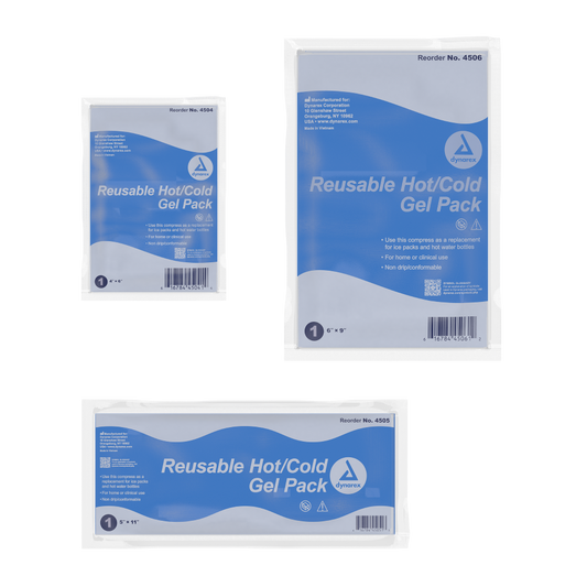Reusable Hot Cold Gel Packs, 5" x 11"
