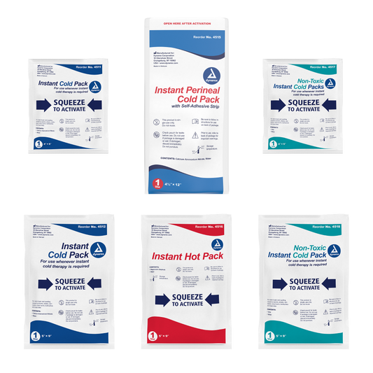 Perineal Instant Cold Pack with Self-Adhesive Strip, 4 1/2" x 12"