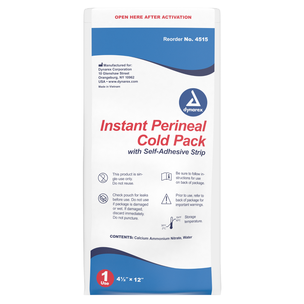 Instant Cold Pack with Urea, Non-Toxic, 4" x 5"