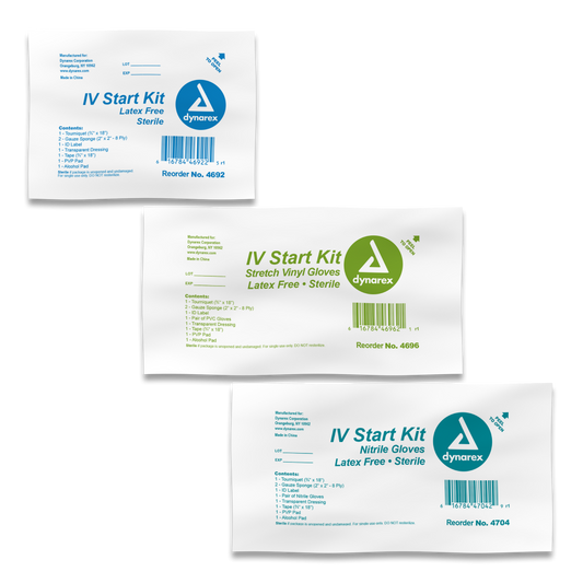 IV Start Kit with Nitrile Gloves