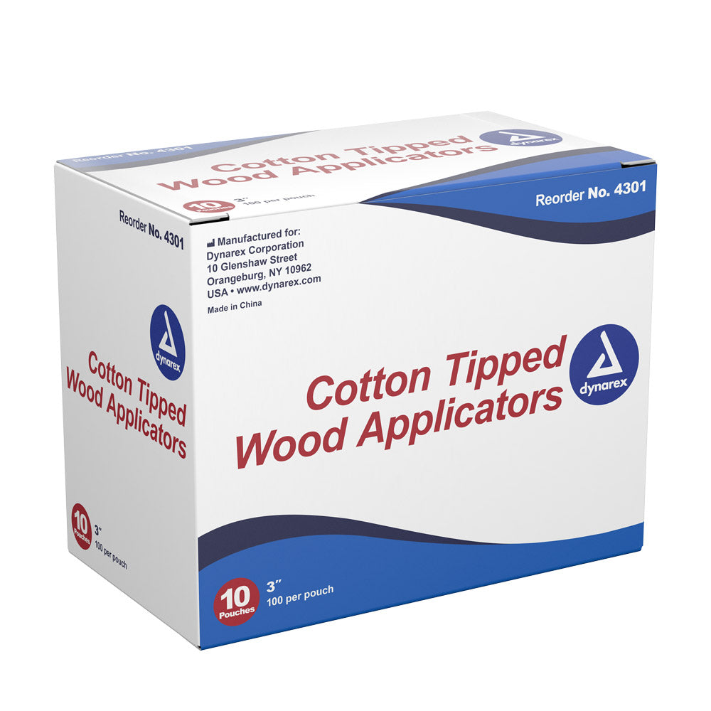 Cotton Tipped Wood Applicators Non-sterile