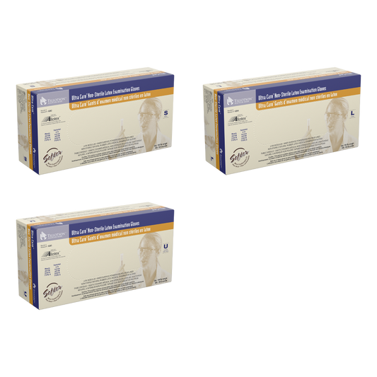 Ultra Care? Latex Exam Gloves- Powder-Free