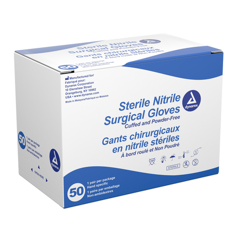 Sterile Nitrile Surgical Gloves- Powder-Free (Pairs)