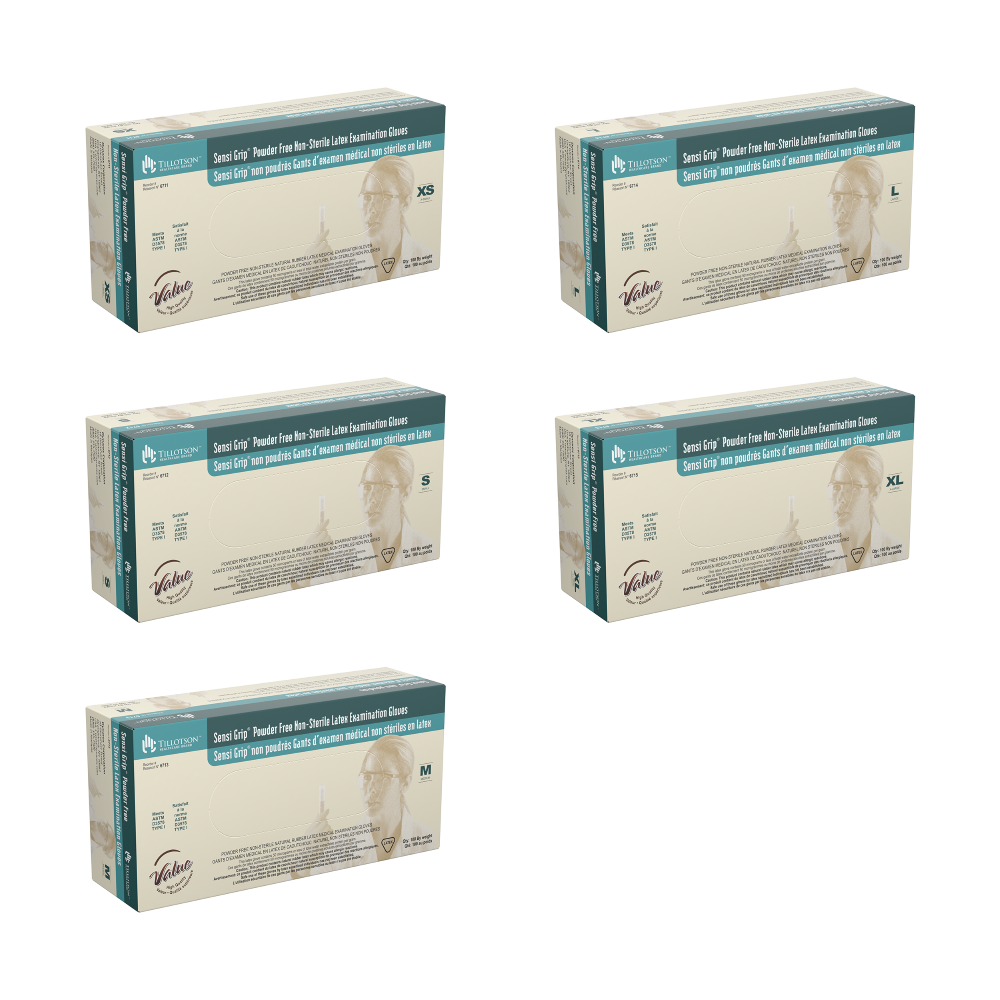 Sensi Grip? Latex Exam Gloves, Powder-Free