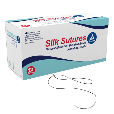 Braided Black Silk Sutures-Non Absorbable Black
