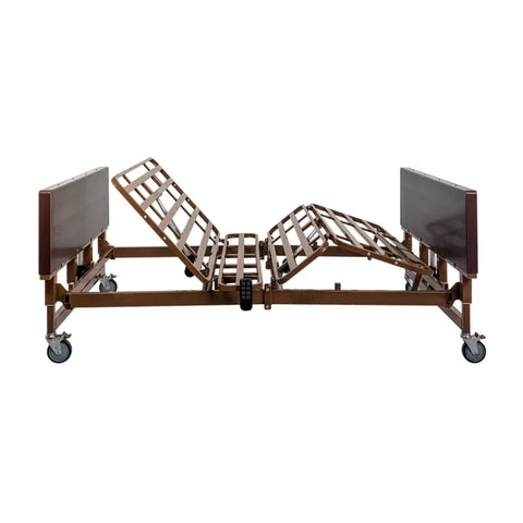 DB300 5 Function Bariatric Low Bed - Compositie Boards w/ Co, w/ Composite Swing Rail, 1pc/cs