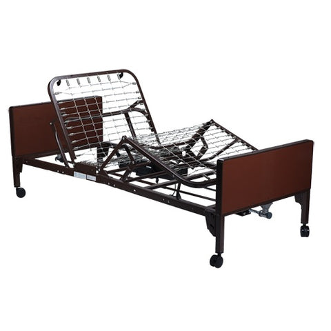 Full Home Care Combo - Full Electric Hospital Bed (10400) Half Rail (10462) and DynaRest Multi-Zone Mattress (10420)