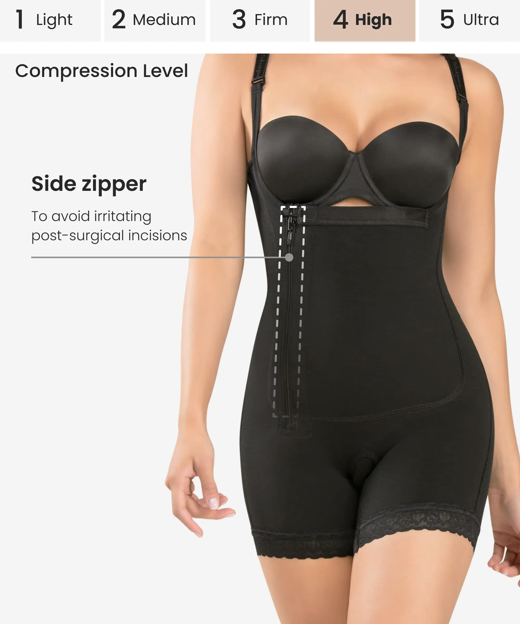 Shop Braless Compression Body Suit | Body Shaper | DMG Medical Supply