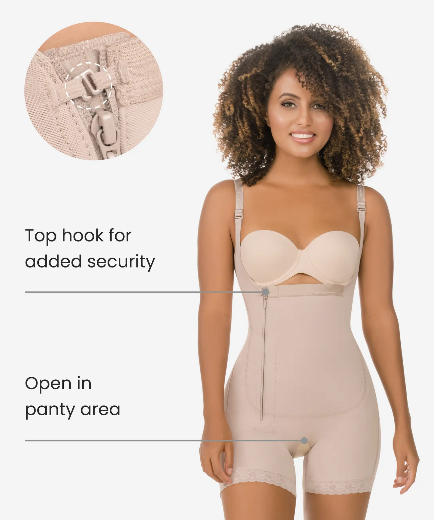Braless Compression Bodysuit Body Shaper- 435 Style