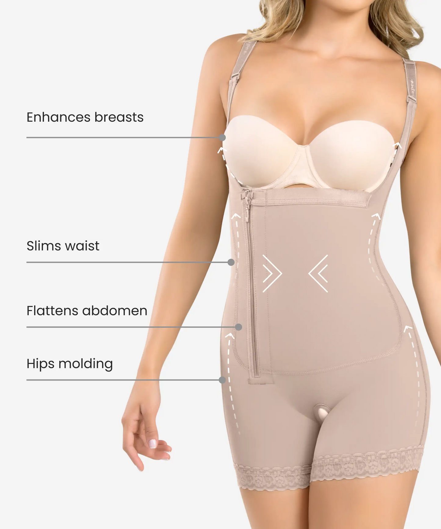 Shop Braless Compression Body Suit | Body Shaper | DMG Medical Supply