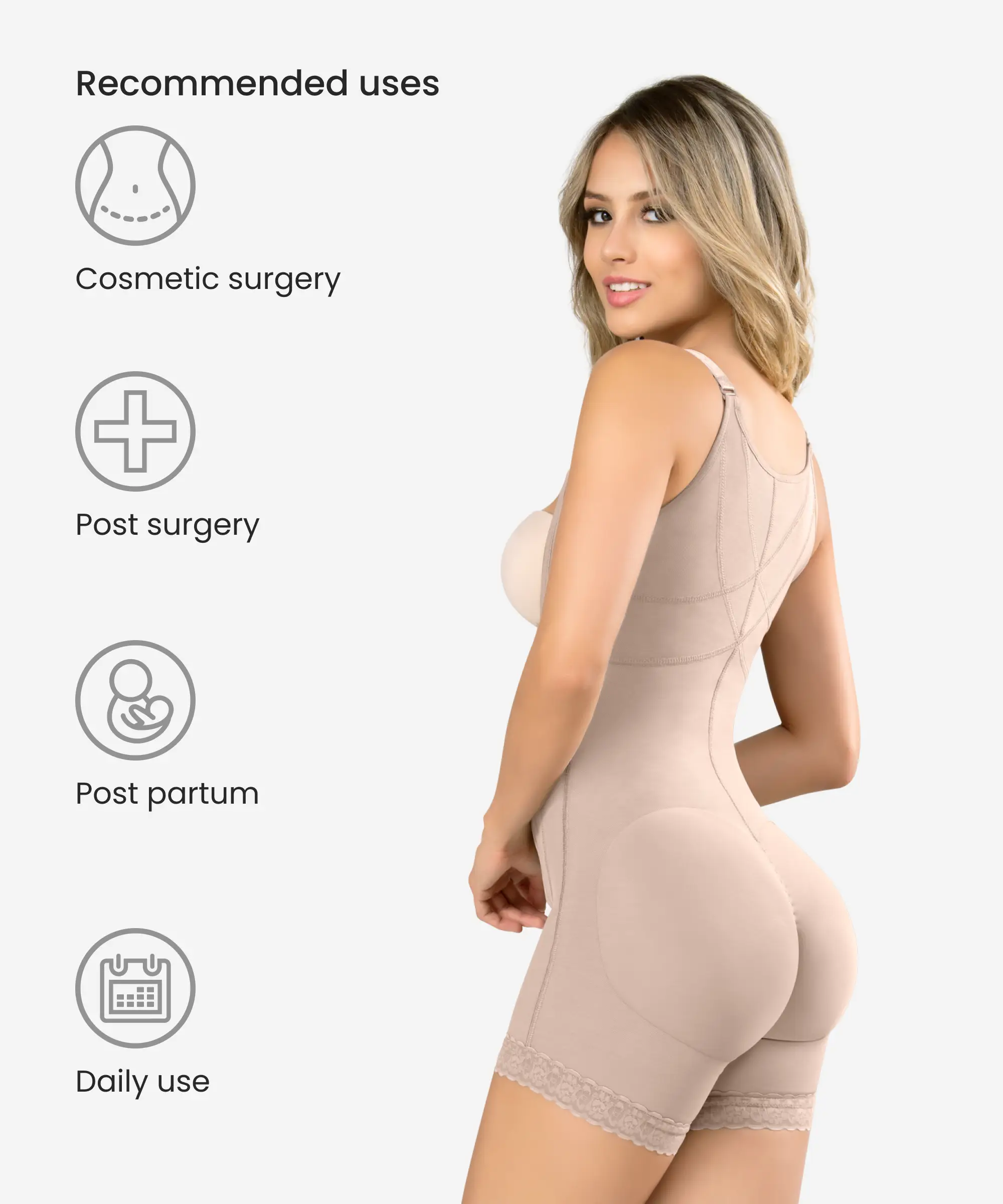 Shop Braless Compression Body Suit | Body Shaper | DMG Medical Supply