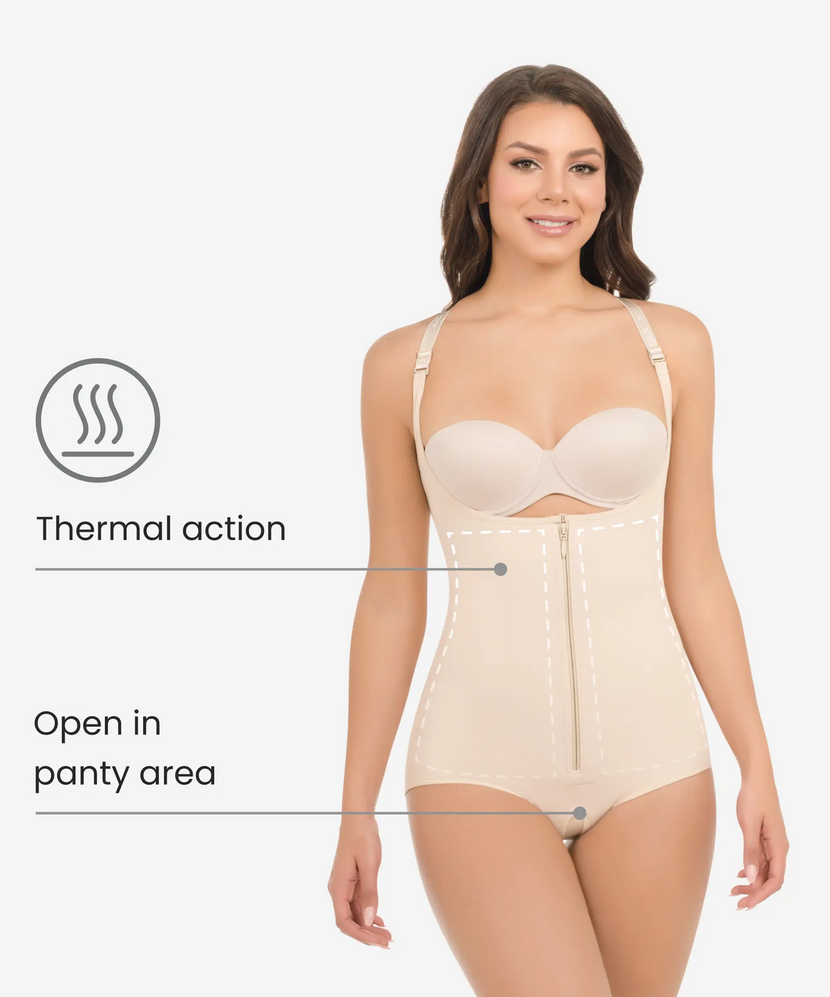 Butt-Lifting Compressive Bodysuit Body Shaper - 283 style